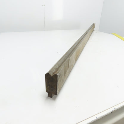 62-5/8" Long Press Brake 90° V-Forming Angle Die Block 1/2" Tang 3-3/8" Tall