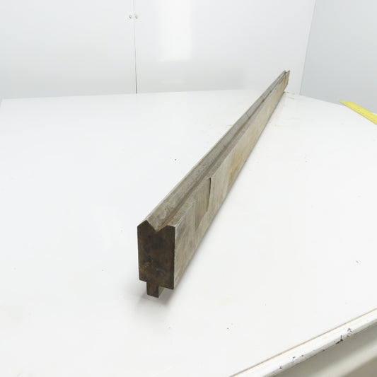 62-5/8" Long Press Brake 90° V-Forming Angle Die Block 1/2" Tang 3-3/8" Tall