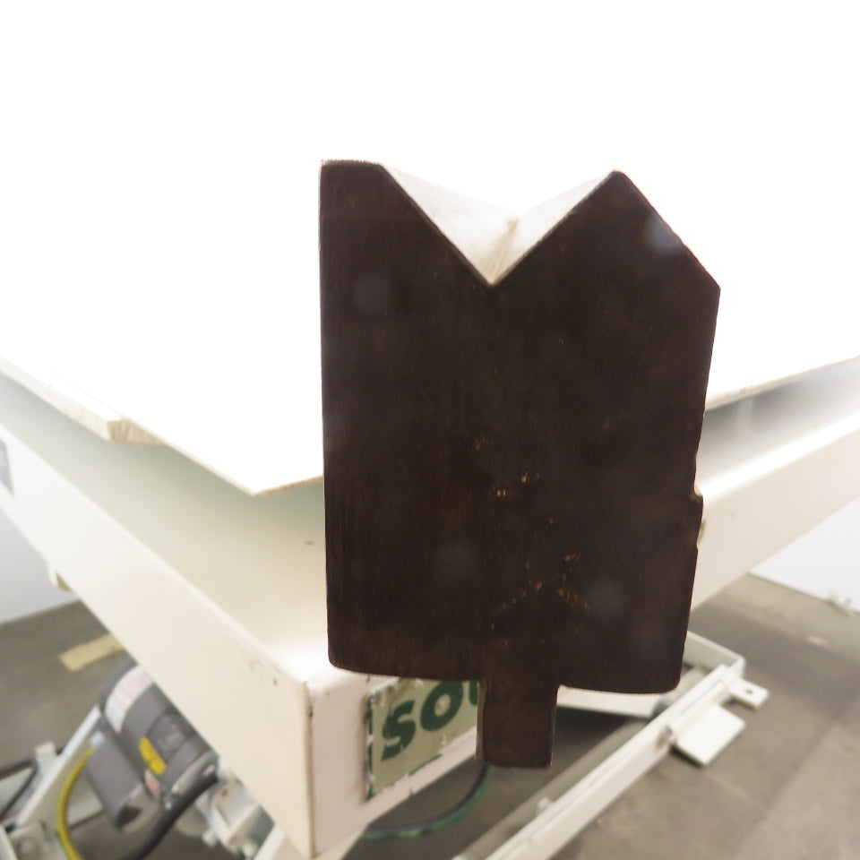 73" Long Press Brake 90° V-Forming Angle Die Block 1/2" Tang 3-3/4" Tall