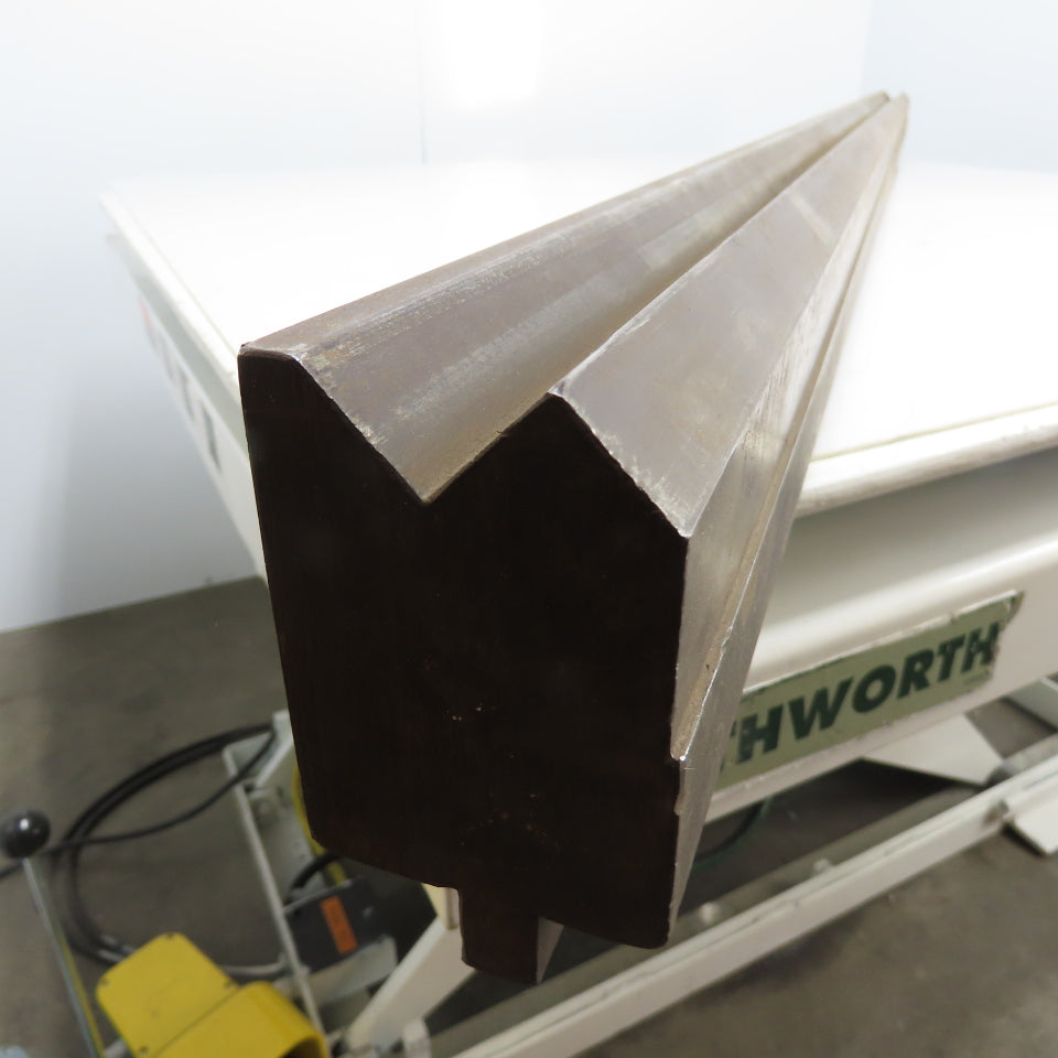 73" Long Press Brake 90° V-Forming Angle Die Block 1/2" Tang 3-3/4" Tall