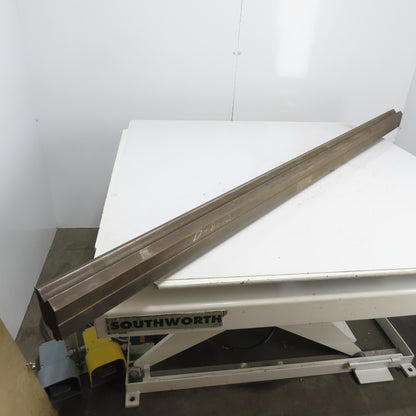 73" Long Press Brake 90° V-Forming Angle Die Block 1/2" Tang 3-3/4" Tall