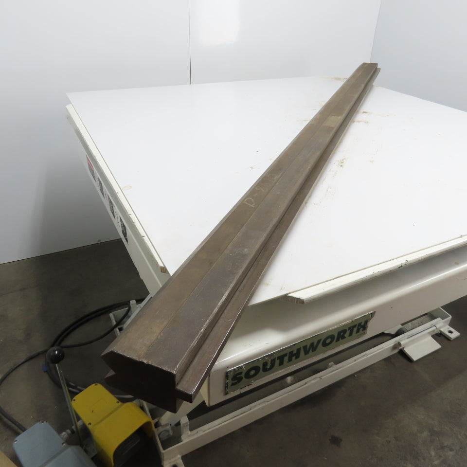 73" Long Press Brake 90° V-Forming Angle Die Block 1/2" Tang 3-3/4" Tall