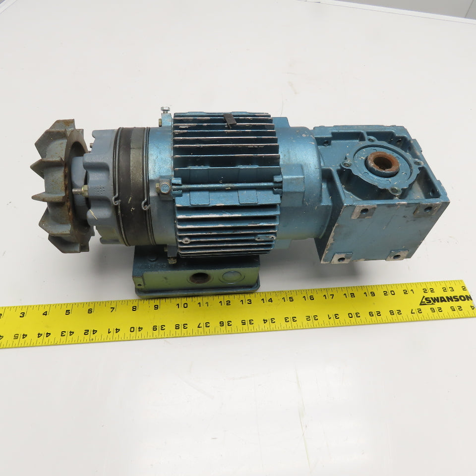 Sew WA20TDT71C4BMG05HRZ 10:1 Ratio .33Hp 230/460V 10RPM Gear Motor W/ Brake