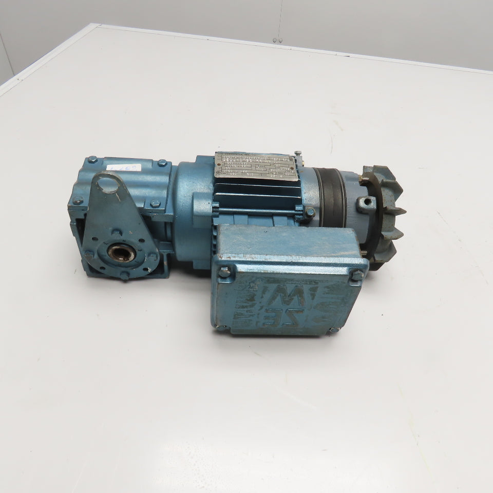 Sew WA20TDT71C4BMG05HRZ 10:1 Ratio .33Hp 230/460V 10RPM Gear Motor W/ Brake