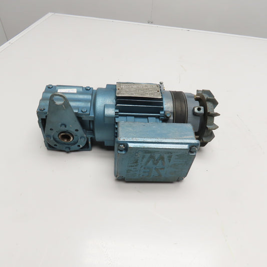 Sew WA20TDT71C4BMG05HRZ 10:1 Ratio .33Hp 230/460V 10RPM Gear Motor W/ Brake