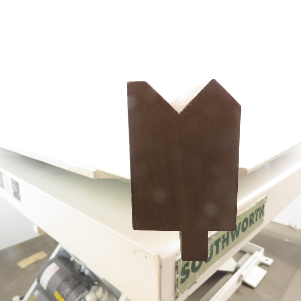 84-1/2" Long Press Brake 90° V-Forming Angle Die Block 1/2" Tang 3-3/8" Tall