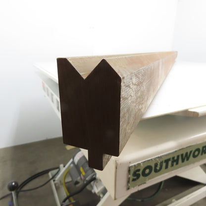 84-1/2" Long Press Brake 90° V-Forming Angle Die Block 1/2" Tang 3-3/8" Tall