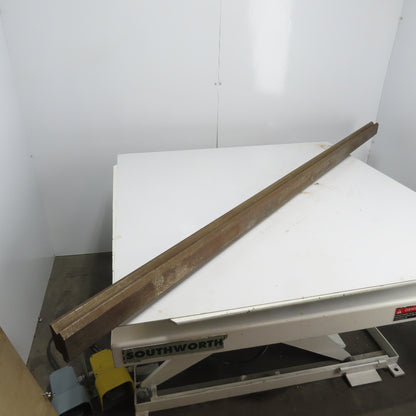 84-1/2" Long Press Brake 90° V-Forming Angle Die Block 1/2" Tang 3-3/8" Tall