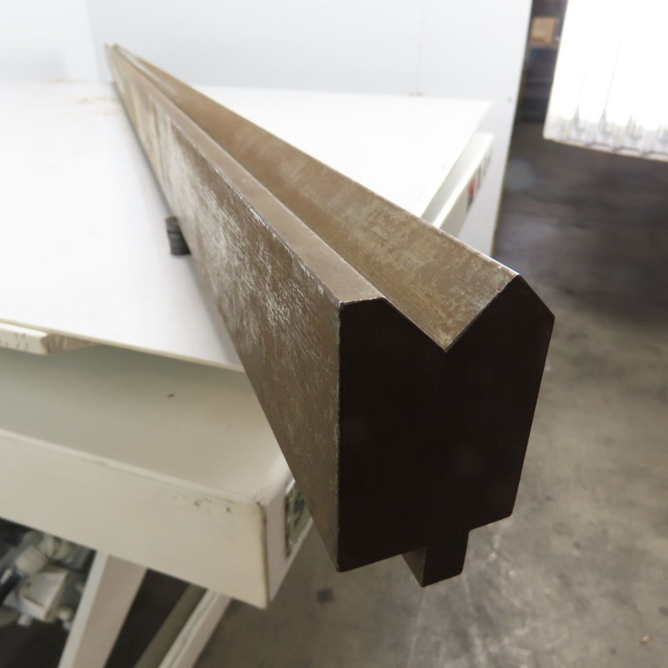 84-1/2" Long Press Brake 90° V-Forming Angle Die Block 1/2" Tang 3-3/8" Tall