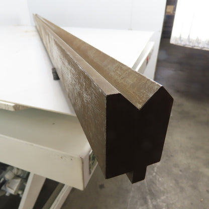 84-1/2" Long Press Brake 90° V-Forming Angle Die Block 1/2" Tang 3-3/8" Tall