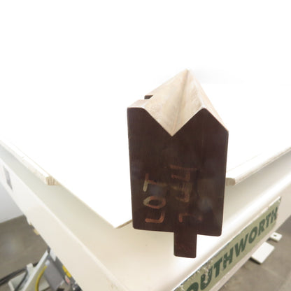 84-5/8" Long Press Brake 90° V-Forming Angle Die Block 1/2" Tang 3-3/8" Tall
