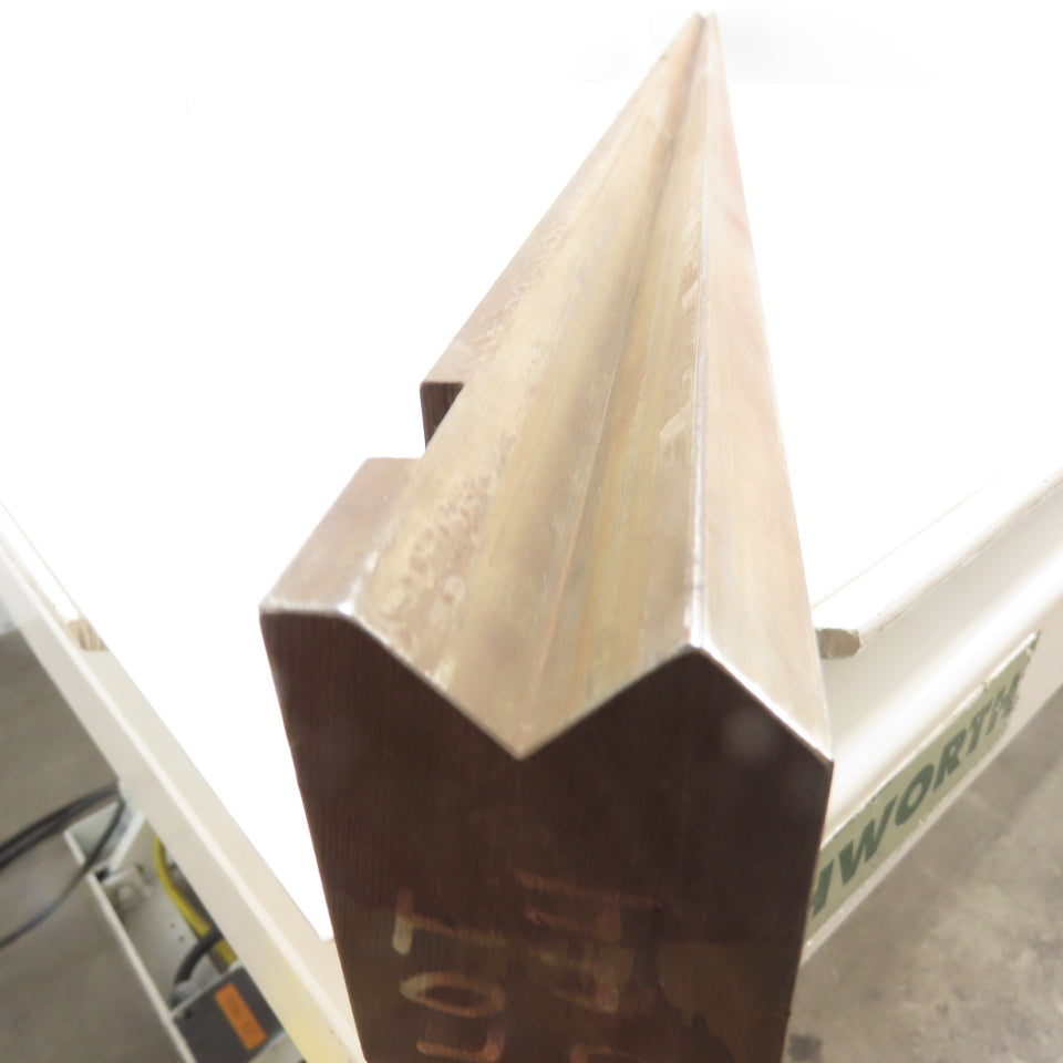 84-5/8" Long Press Brake 90° V-Forming Angle Die Block 1/2" Tang 3-3/8" Tall