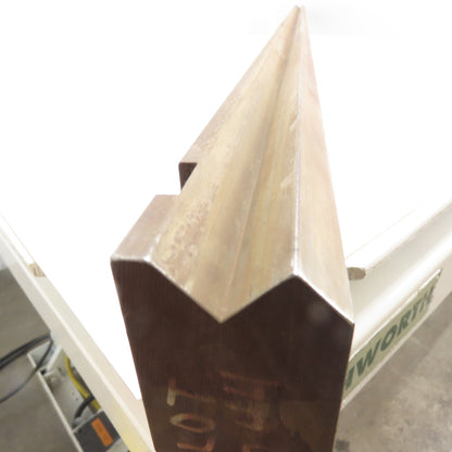 84-5/8" Long Press Brake 90° V-Forming Angle Die Block 1/2" Tang 3-3/8" Tall