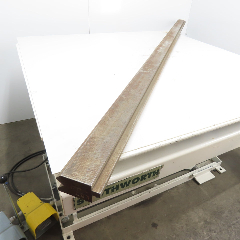 84-5/8" Long Press Brake 90° V-Forming Angle Die Block 1/2" Tang 3-3/8" Tall