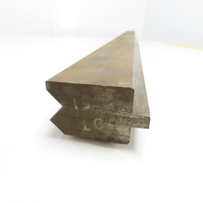 68" Long Press Brake 90° V-Forming Angle Die Block 1/2" Tang 3-7/8" Tall
