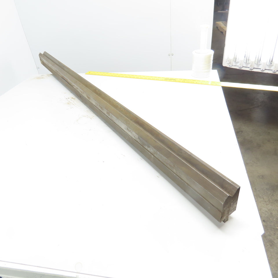 68" Long Press Brake 90° V-Forming Angle Die Block 1/2" Tang 3-7/8" Tall