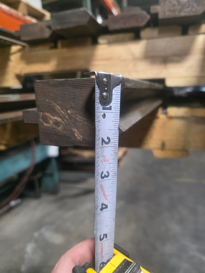 68" Long Press Brake 90° V-Forming Angle Die Block 1/2" Tang 3-7/8" Tall