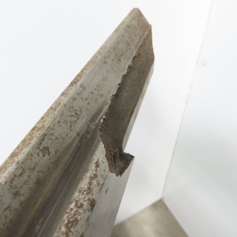 72-1/2" Long Press Brake 90° V-Forming Angle Die Block 1/2" Tang 2-3/8" Tall