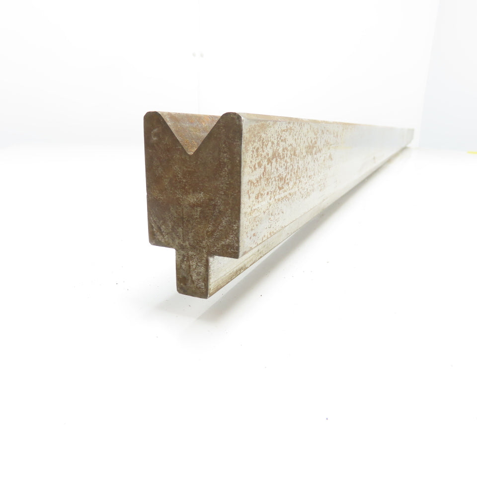 72-1/2" Long Press Brake 90° V-Forming Angle Die Block 1/2" Tang 2-3/8" Tall
