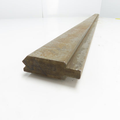 72-3/8" Long Press Brake 90° V-Forming Angle Die Block 1/2" Tang 3-1/8" Tall
