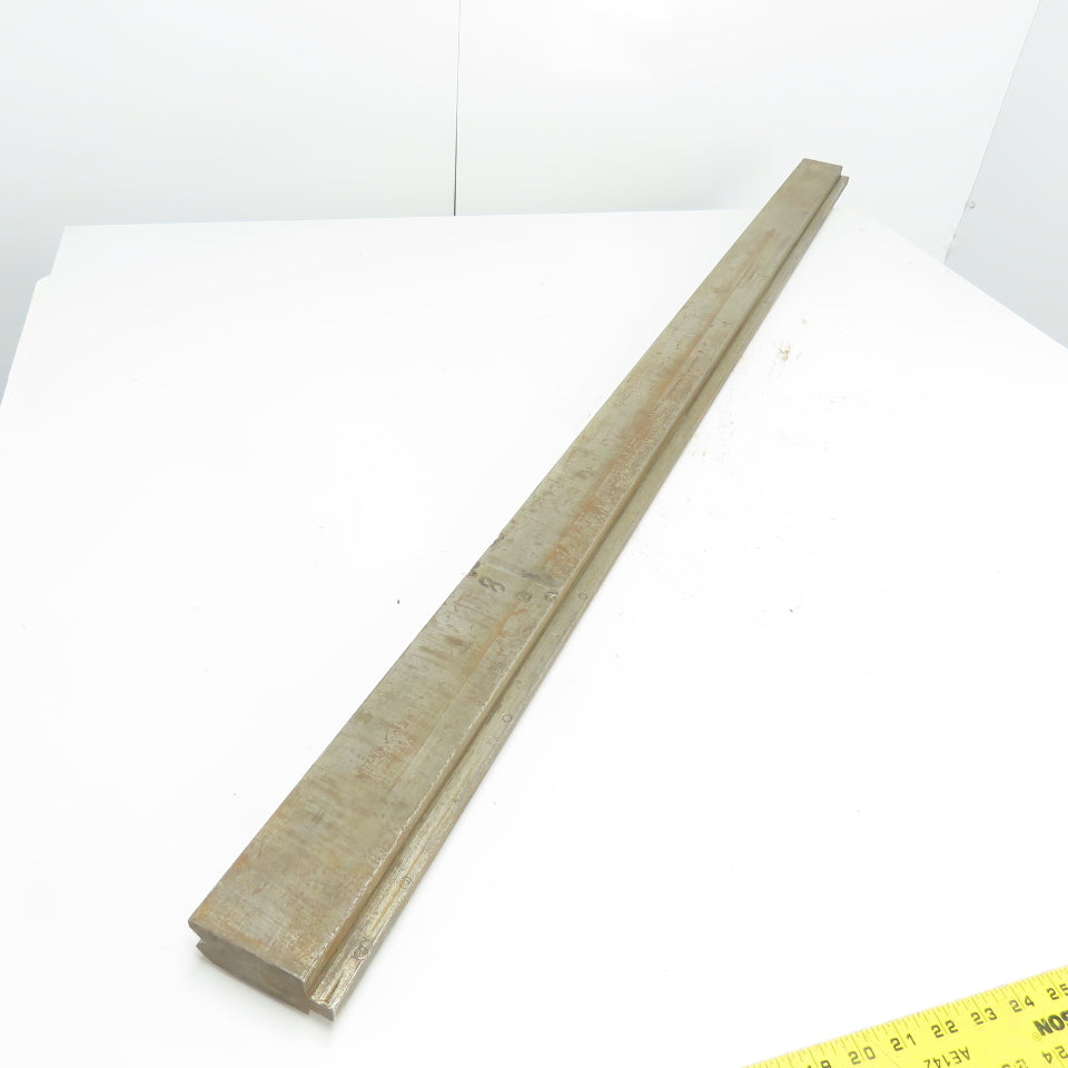 61-1/2" Long Press Brake 90° V-Forming Angle Die Block 1/2" Tang 3-3/8" Tall