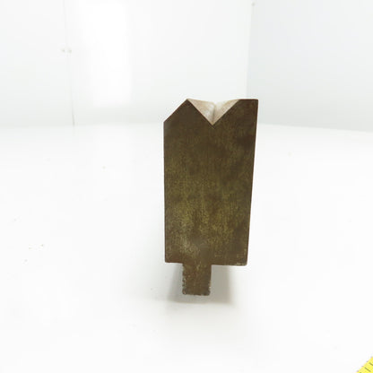 61-1/2" Long Press Brake 90° V-Forming Angle Die Block 1/2" Tang 3-3/8" Tall