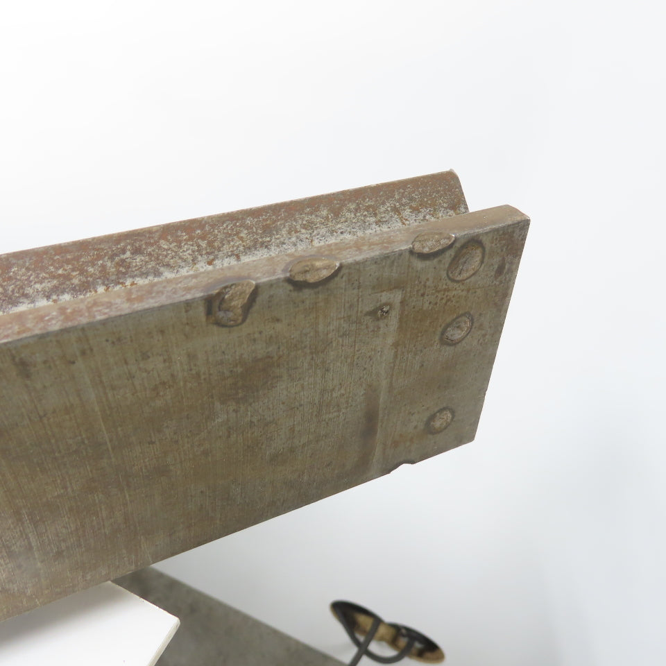 61-1/2" Long Press Brake 90° V-Forming Angle Die Block 1/2" Tang 3-3/8" Tall
