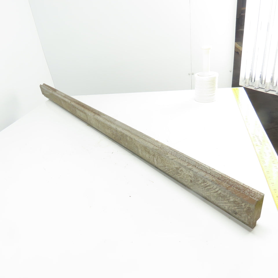 61-1/2" Long Press Brake 90° V-Forming Angle Die Block 1/2" Tang 3-3/8" Tall