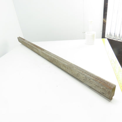 61-1/2" Long Press Brake 90° V-Forming Angle Die Block 1/2" Tang 3-3/8" Tall
