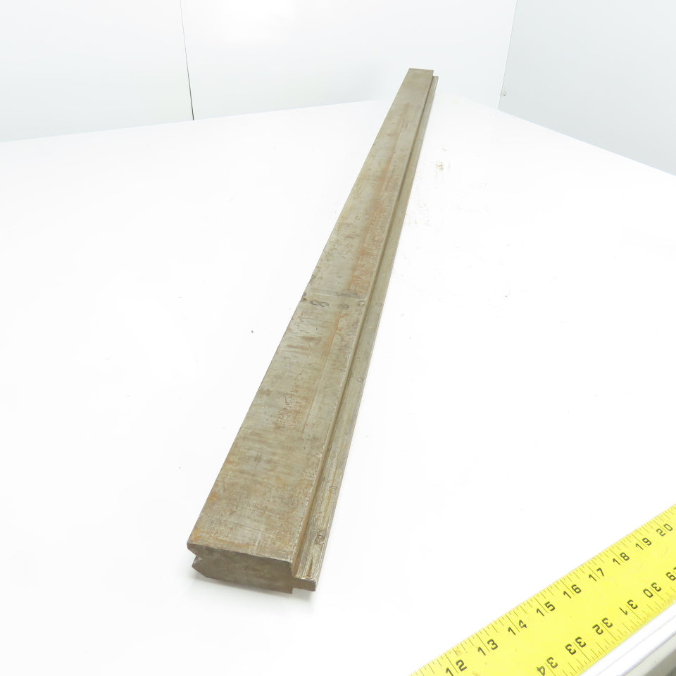 61-1/2" Long Press Brake 90° V-Forming Angle Die Block 1/2" Tang 3-3/8" Tall