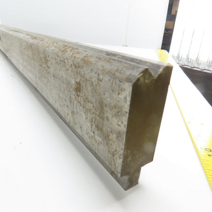 72-1/2" Long Press Brake 90° V-Forming Angle Die Block 1/2" Tang 3-3/8" Tall