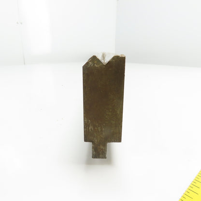 72-1/2" Long Press Brake 90° V-Forming Angle Die Block 1/2" Tang 3-3/8" Tall