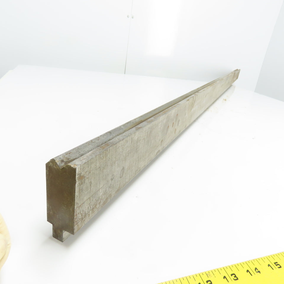 72-1/2" Long Press Brake 90° V-Forming Angle Die Block 1/2" Tang 3-3/8" Tall