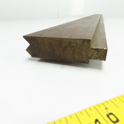 52-1/2" Long Press Brake 90° V-Forming Angle Die Block 1/2" Tang 3-3/4" Tall