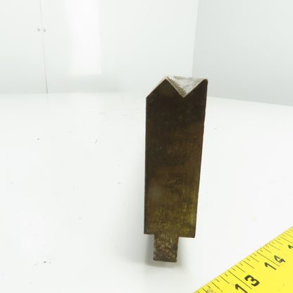 52-1/2" Long Press Brake 90° V-Forming Angle Die Block 1/2" Tang 3-3/4" Tall