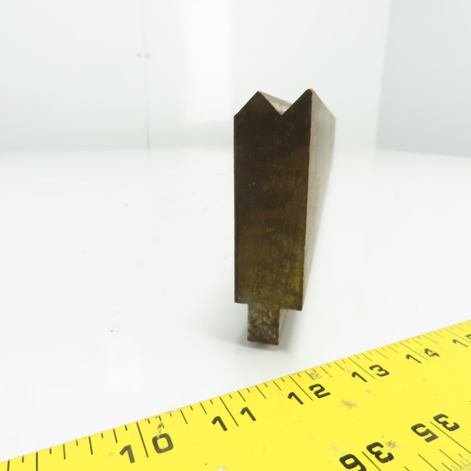 52-1/2" Long Press Brake 90° V-Forming Angle Die Block 1/2" Tang 3-3/4" Tall