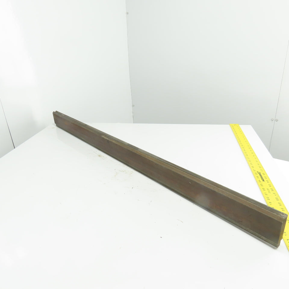 52-1/2" Long Press Brake 90° V-Forming Angle Die Block 1/2" Tang 3-3/4" Tall