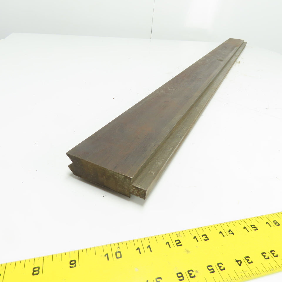 52-1/2" Long Press Brake 90° V-Forming Angle Die Block 1/2" Tang 3-3/4" Tall