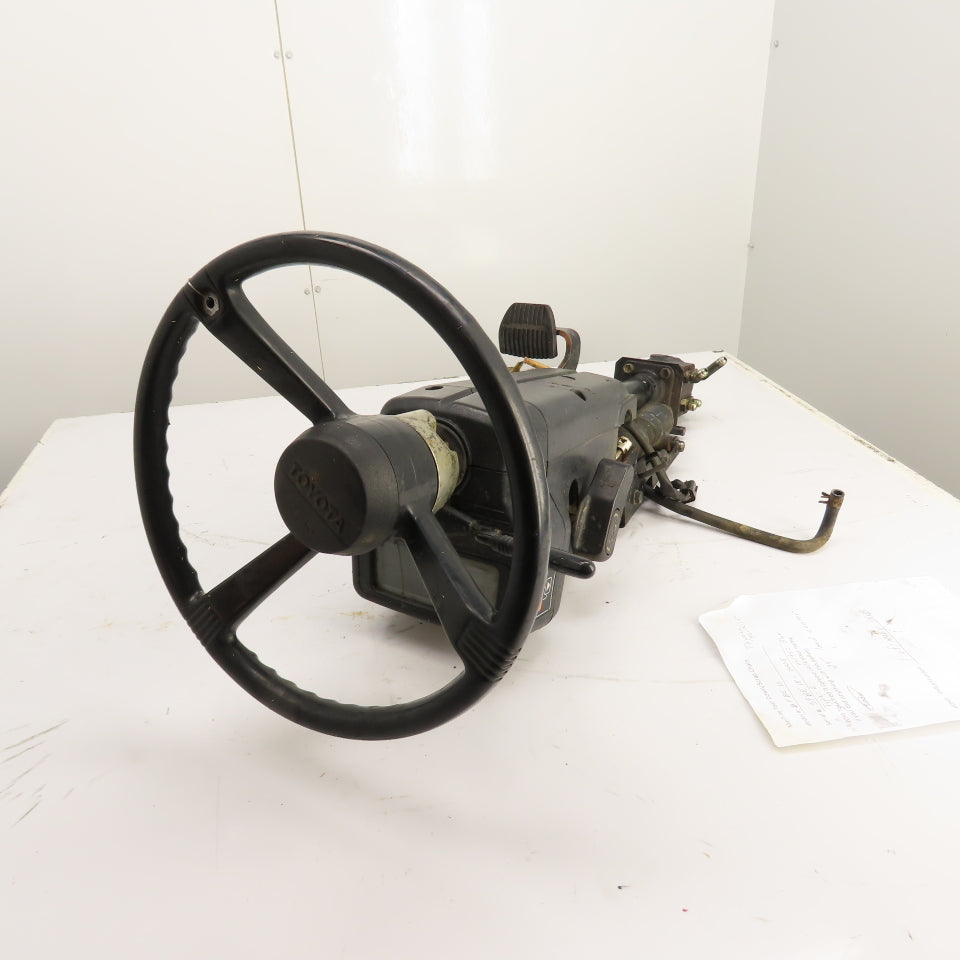 Toyota 5FBE15 Steering Column Assembly W/Wheel Display & Sumitomo Valve