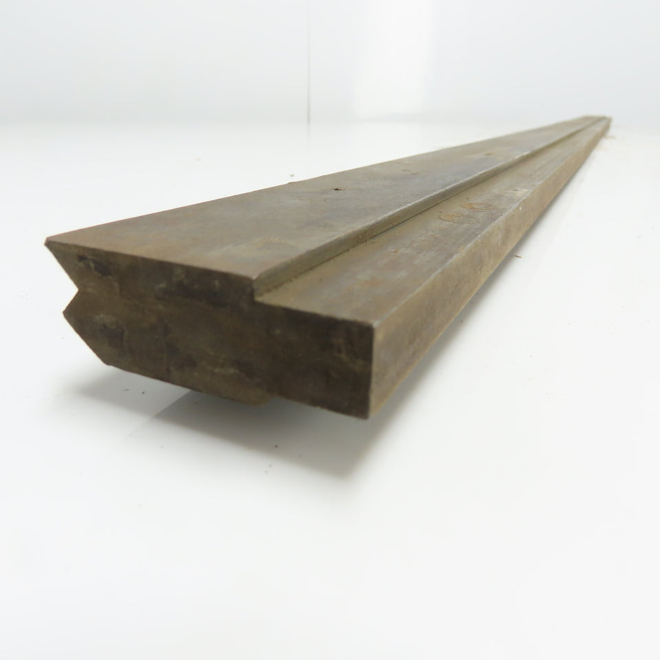 59-5/8" Long Press Brake 90° V-Forming Angle Die Block 1/2" Tang 2" Tall