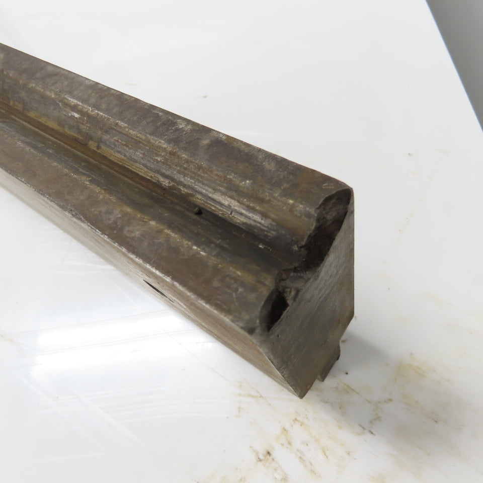 50-3/8" Long Press Brake 90° V-Forming Angle Die Block 1/2" Tang 3-3/4" Tall
