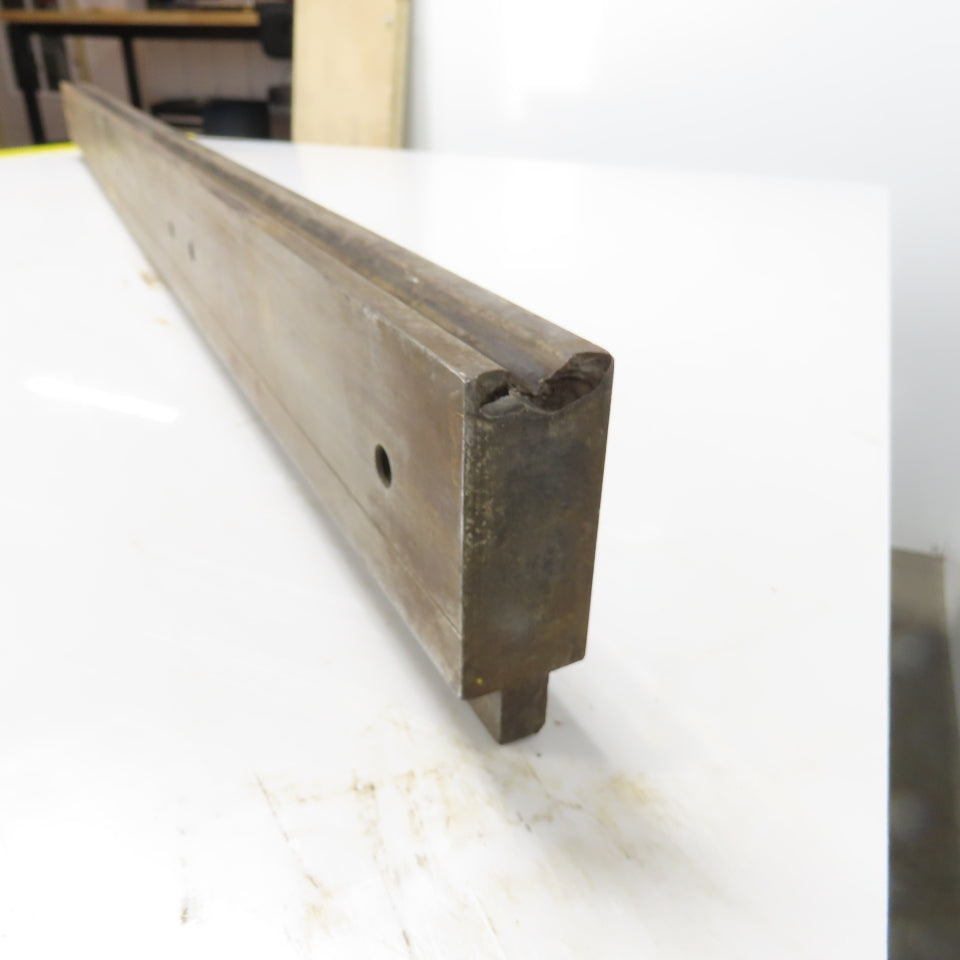 50-3/8" Long Press Brake 90° V-Forming Angle Die Block 1/2" Tang 3-3/4" Tall