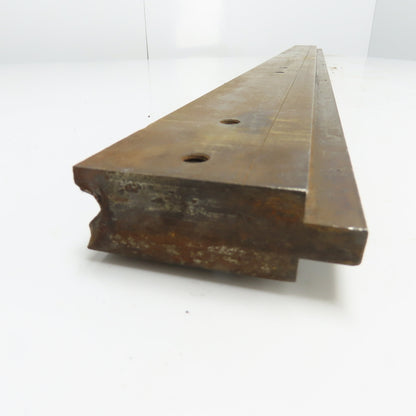 50-3/8" Long Press Brake 90° V-Forming Angle Die Block 1/2" Tang 3-3/4" Tall