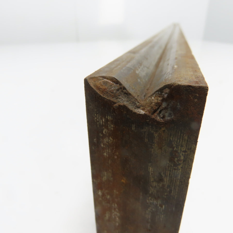 50-3/8" Long Press Brake 90° V-Forming Angle Die Block 1/2" Tang 3-3/4" Tall