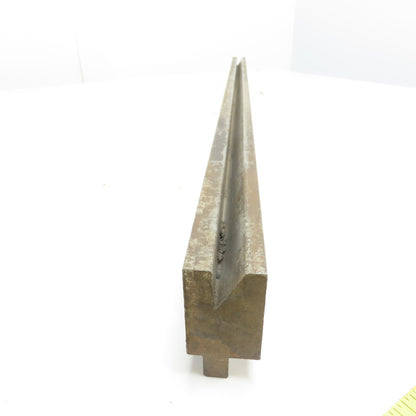 33" Long Press Brake 30° V-Forming Angle Die Block 1/2" Tang 2-3/4" Tall