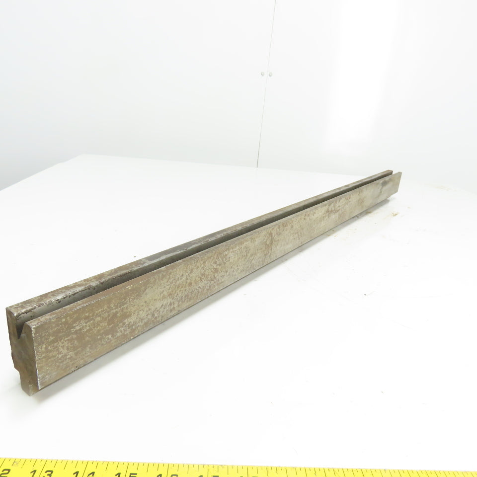 33" Long Press Brake 30° V-Forming Angle Die Block 1/2" Tang 2-3/4" Tall
