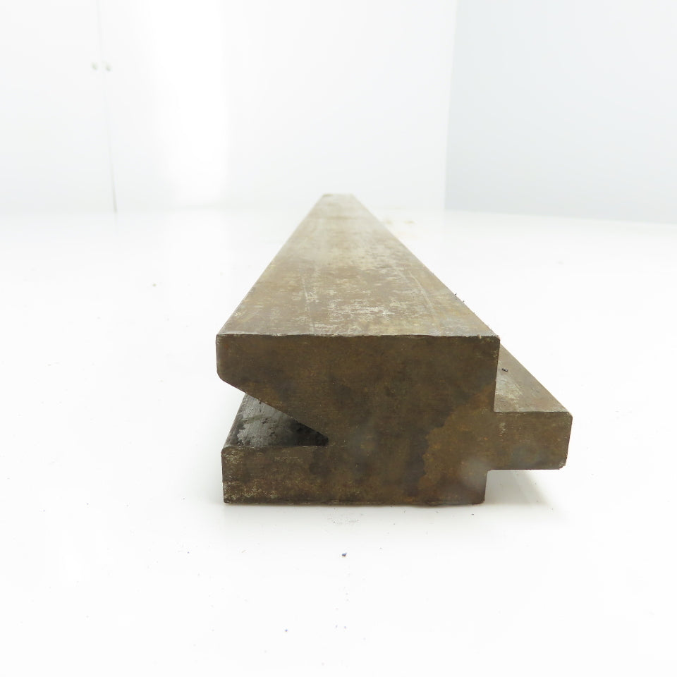 33" Long Press Brake 30° V-Forming Angle Die Block 1/2" Tang 2-3/4" Tall