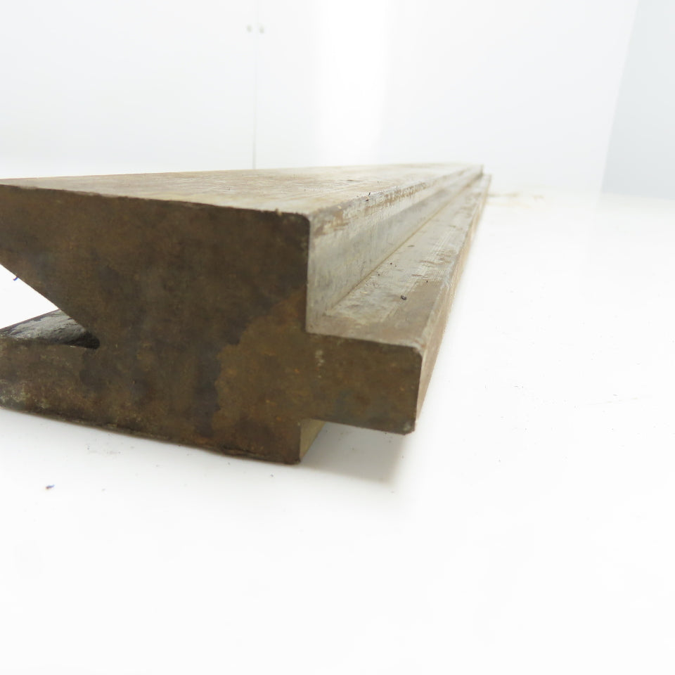 33" Long Press Brake 30° V-Forming Angle Die Block 1/2" Tang 2-3/4" Tall