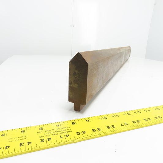 48" Long 85° V-Forming Press Brake Die Punch 1/2" Tang 1-3/8" Wide x 4-3/8" Tall