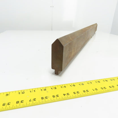 47-5/8" Long 85° V-Forming Press Brake Die Punch 1/2" Tang 4-3/8" Tall